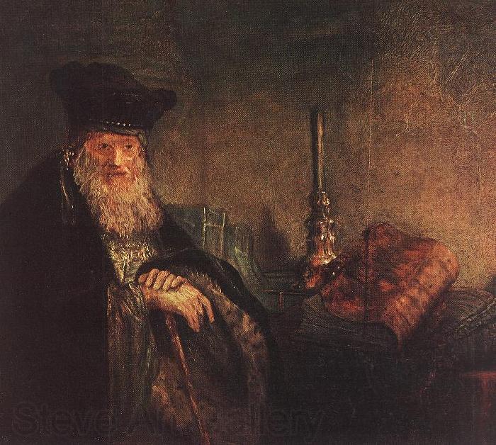 REMBRANDT Harmenszoon van Rijn Old Rabbi (detail) dh